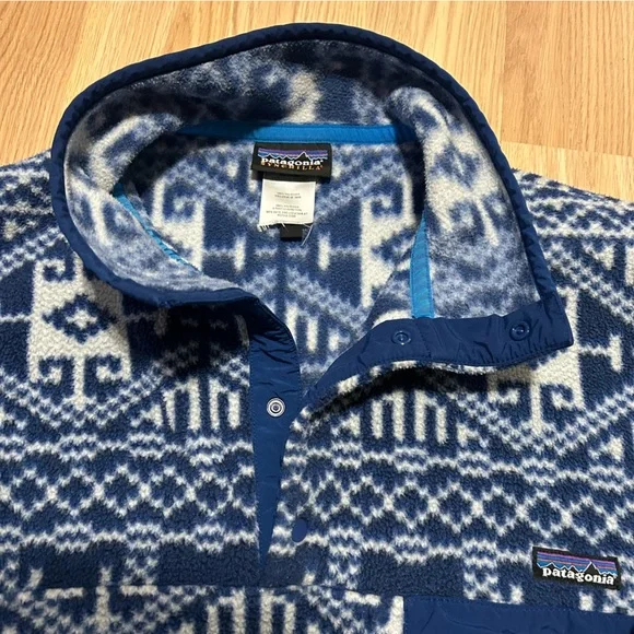 Patagonia Synchilla Mens Small Nordic Fisher Snap-T Pullover Jacket - Picture 4 of 8